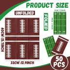OGMOGKW Football Napkins – 50 Sheet Disposable Party Napkins for Tailgate & Game Day