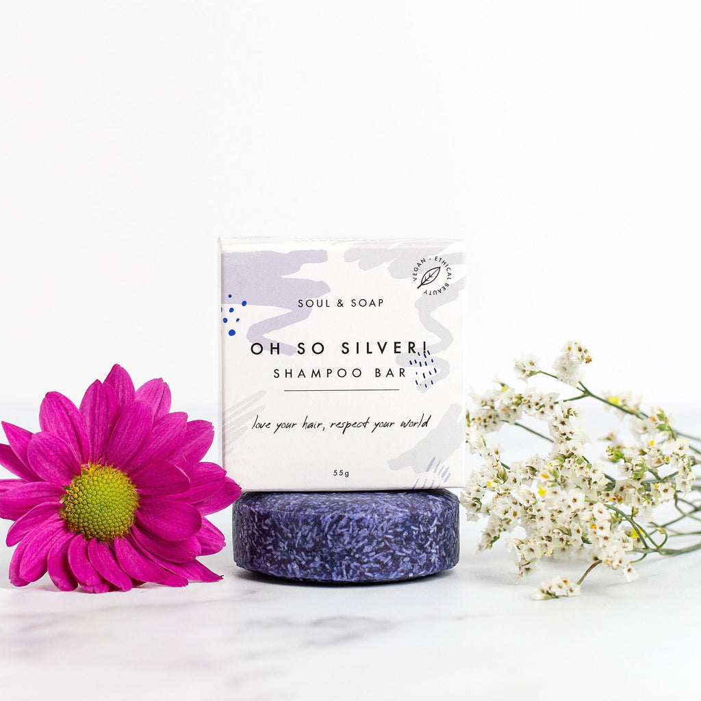 Oh So Silver Festes Shampoo-Stück für blondes und coloriertes Haar - Vegan