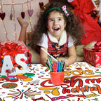 OHOME Happy New Year Giant Coloring Poster/Tablecloth – 30x72in for 2026 New Year Party & Kids Activities