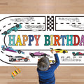 OHOME Race Car Giant Coloring Poster Tablecloth – 30 x 72 in Birthday Party Decor
