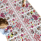OHOME Valentines Coloring Tablecloth – 54x88 in | Valentines Decorations & Kids Crafts