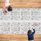 OHOME Valentines Coloring Tablecloth – 54x88 in | Valentines Decorations & Kids Crafts