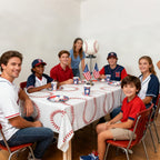 Oigco Baseball Tablecloths – 4-Pack Disposable Plastic Table Covers, 54 x 108 in, Baseball Party Decorations