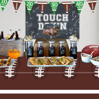 Oigco Football Party Decorations Tablecloth - 54 x 108 Inch, Disposable, 2 Pack