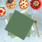 Oigco Sage Green Paper Plates & Napkins – 60-Count for Birthday, Baby Shower & Wedding