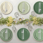 Oigco Sage Green Paper Plates & Napkins – 60-Count for Birthday, Baby Shower & Wedding