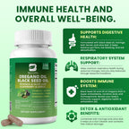 Oil of Oregano with Black Seed Oil Capsules Organic - Immune, Gut & Respiratory Support | 150 Ct