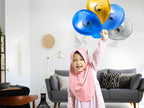 OLEEK Ramadan Balloons Set – Lantern & Halal Shapes (75-Pack)