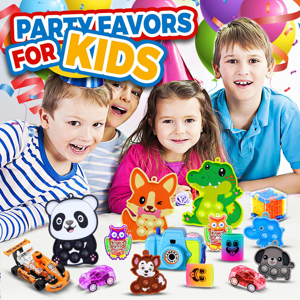 Olganicor 350 PCS Party Favors for Kids | Fidget Toys Bulk, Easter Eggs Fillers, Prize Box Toys
