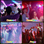 OLUPP 28 Pack Glow Bracelets – 6-Color LED Light Up Party Favors