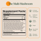 OM Mushrooms Master Blend Mushroom Powder – Organic 10 Mushrooms + Ashwagandha (6.34 oz, 80 Servings)