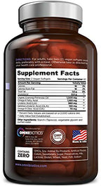 OmniBiotics Organic Evening Primrose Oil 1500mg – Cold-Pressed, 10% GLA, Non-GMO, 120 Vegan Softgel Capsules