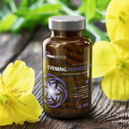 OmniBiotics Organic Evening Primrose Oil 1500mg – Cold-Pressed, 10% GLA, Non-GMO, 120 Vegan Softgel Capsules