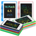 OMXDG Party Favor 16 Pack LCD Writing Tablet for Kids – 6.5 Inch Colorful Doodle Boards, Erasable & Reusable