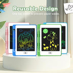 OMXDG Party Favor 12-Pack LCD Writing Tablets for Kids – 6.5-Inch Colorful Doodle Boards