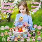 OMyFav 24PCS Kids Party Favors – Cute Squishy Toys, Easter Egg Fillers & Classroom Prizes