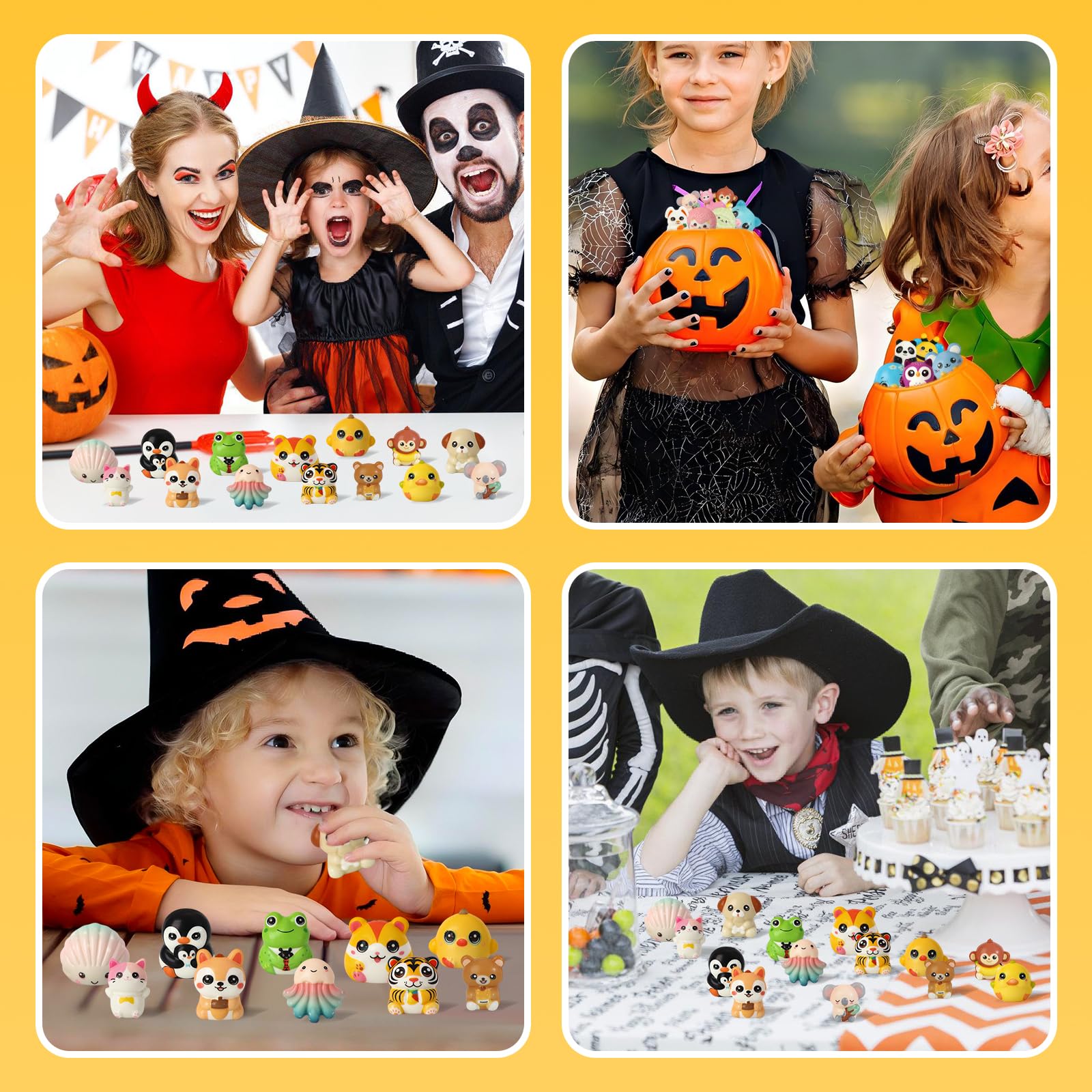 OMyFav 24PCS Kids Party Favors – Cute Squishy Toys, Easter Egg Fillers & Classroom Prizes