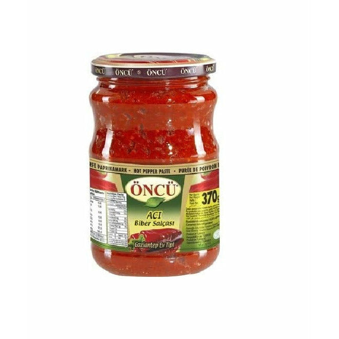 Oncu Aci Biber Salcasi Hot Pepper Paste Jar 370g