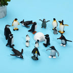 ONEST 18-Piece Penguin Figurines Set – Realistic Arctic Toys & Cake Toppers