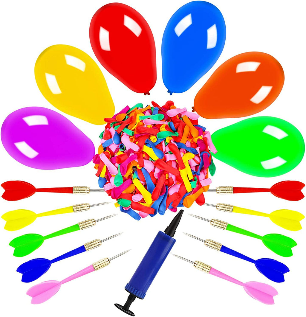 OOTSR Dart Balloon Game Set – 500 Balloons, 10 Darts & Pump for Outdoor Parties