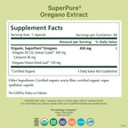 PURE SYNERGY SuperPure Oregano-Extrakt Kapseln | Bio Oregano-Öl & -Blatt