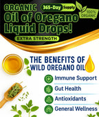 Superior Fulvic Humic X935 Organic Oregano Oil Drops – 1,000 Servings, 12-Month Supply