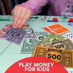 oreven Play Money – 3 Sets of 60 Colorful Monopoly-Style Bills ($1, $5, $10, $20, $50, $100, $500)