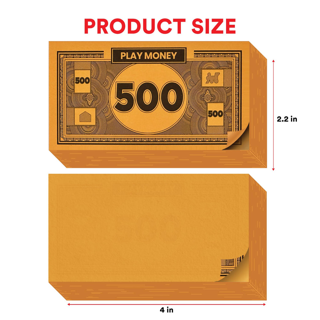 oreven Play Money – 3 Sets of 60 Colorful Monopoly-Style Bills ($1, $5, $10, $20, $50, $100, $500)
