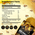 Organic Bee Pollen Granules 2 Lbs - WellnessLabsRx | Immune Support, Energy & Digestive Wellness - Gluten-Free - USA Made