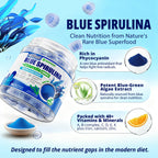 Organic Blue Spirulina Gummies – High Phycocyanin, Chlorella & CoQ10 (60 Ct) – Sugar Free