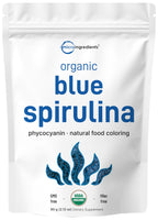 Organic Blue Spirulina Powder (Phycocyanin Extract) – 60 Servings – 100% Vegan