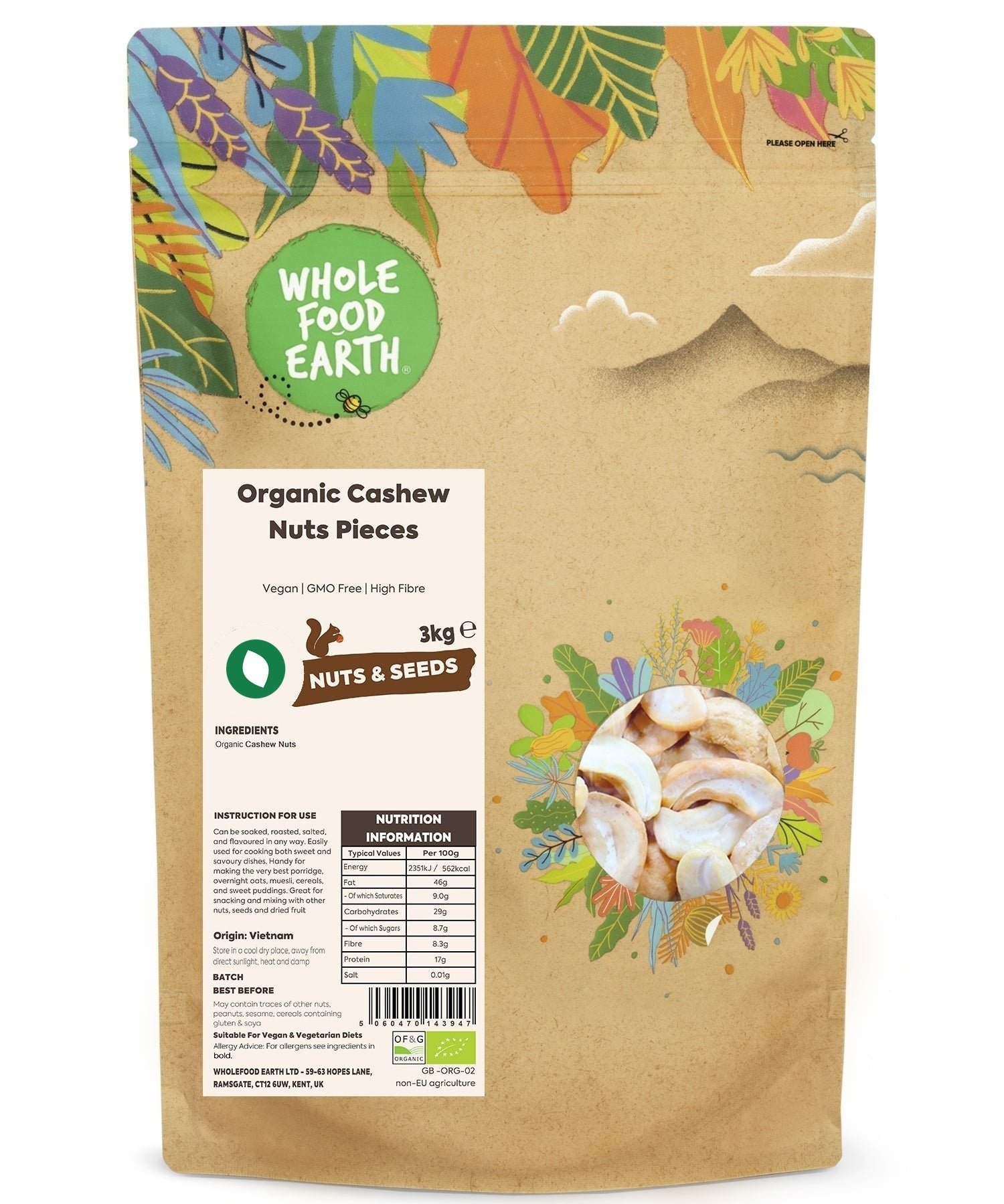 Bio-Cashewbruch