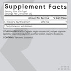 Sports Research L-Theanine 200mg with Organic Coconut Oil | Suntheanine