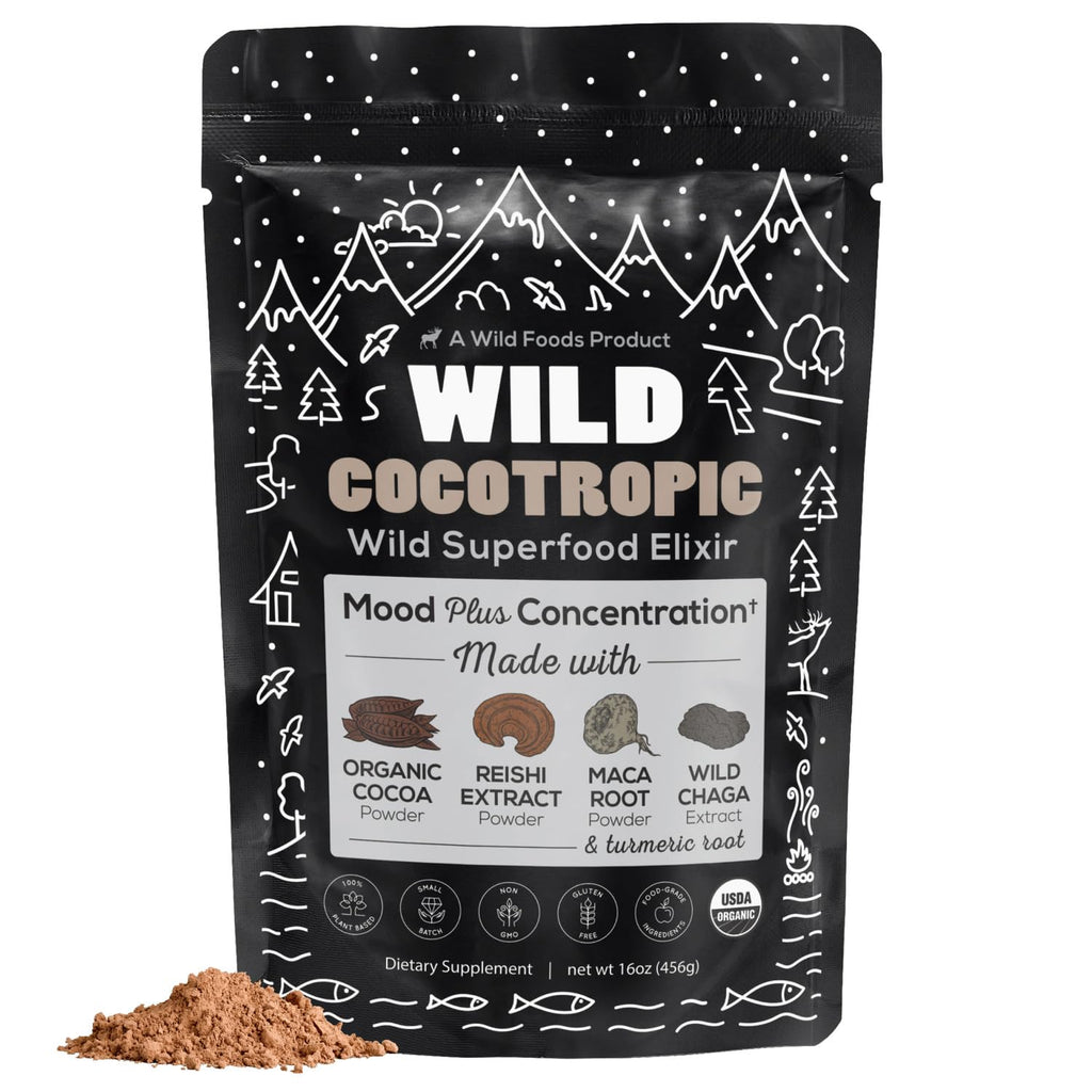 Bio-Cocotropic Pilz-Kakao – Zuckerfrei, Reishi & Chaga, 454g