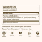 Wooden Spoon Herbs Elderberry Syrup – USDA Organic Lung & Immune Support | 8 fl oz