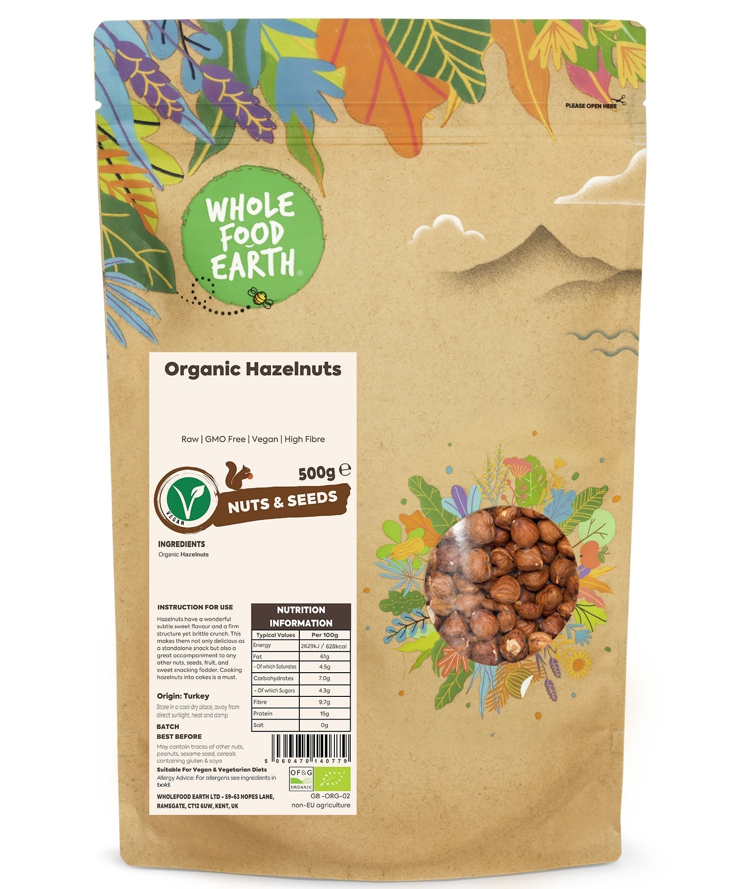 Organic Hazelnuts
