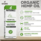 Natganics Organic Hemp Oil 3500mg – Ultra Premium CO2-Extracted Hemp Drops, USA Made