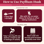 Organic India Psyllium Husk Powder - Whole Fiber, Digestion Support (12 oz x2)
