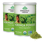 Organic India Moringa Powder – Moringa Oleifera Leaf Green Superfood, 2-Pack, USDA Organic