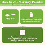 Organic India Moringa Powder – Moringa Oleifera Leaf Green Superfood, 2-Pack, USDA Organic