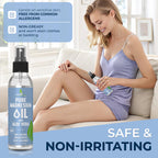 Pure Magnesium Oil Spray with Aloe Vera 8oz - Topical Magnesium Spray - Less Itchy - 100% Organic Oil - Made in USA