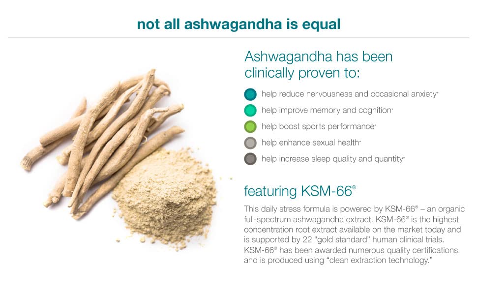Bio KSM-66 Ashwagandha – 150 vegetarische Kapseln | 1000mg pro Tagesdosis | Unterstützung bei Stress