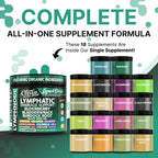 Organic Lymphatic Drainage Supplements | Elderberry, Sea Moss, Spirulina | Clean Nutra