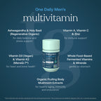 True Grace One Daily Men's Multivitamin - Fermented Minerals, Organic Adaptogens & Mushrooms