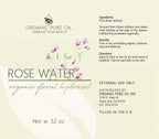 Organic Pure Oil 32 oz Rose Hydrosol Water – Pure Rosewater Spray for Skin & Hair