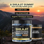 Vitamax Organic Shilajit Gummies with Sea Moss & Ashwagandha – 105+ Minerals, 60 Count