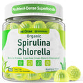 Bio Spirulina & Chlorella Fruchtgummis – Veganes Protein, Super Greens, Vitamin C & D3, Zink & B12 | Zuckerfrei, 60 Stück