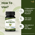 Organic Spree Alfalfa 120 Tablets | Medicago Sativa | USDA Organic | Pack of 3