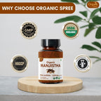 Organic Spree Manjistha 120 Tablets – 3 Pack | USDA Organic Certified | Lymphatic Support