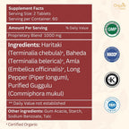 Organic Spree Triphala Guggulu 120 Tablets | Gut Health & Digestive Support - Ayurvedic, Vegetarian